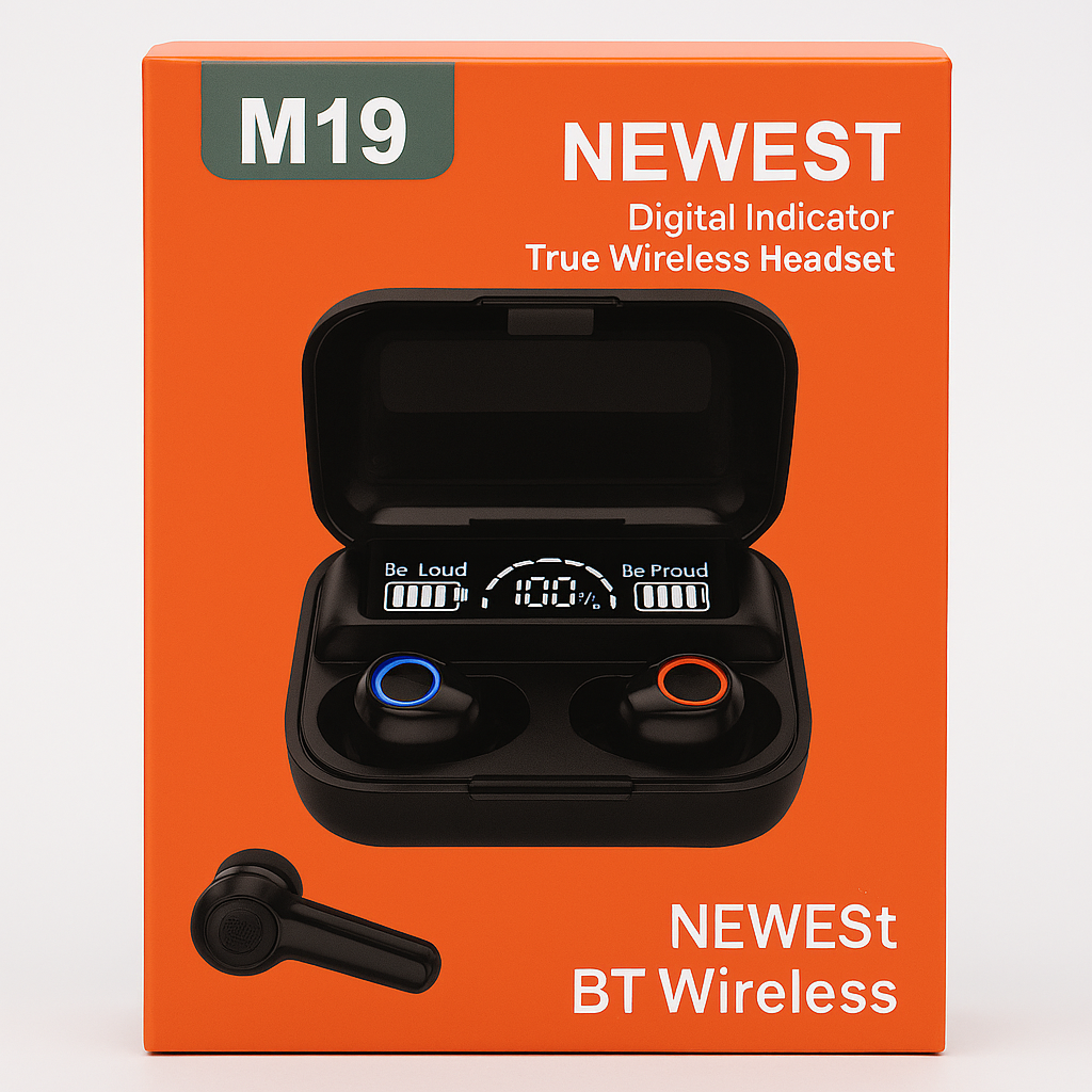 M16 Hybrid True Wireless Earphones with Bluetooth 5.4, ASAP Charge, ANC ENC Noise Cancellation, 13mm Drivers, 6 Mic, 120+ Hrs Standby, Touch Controls, Hi-Fi Sound, Gaming